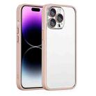 For iPhone 11 Cat Eyes Metal Camera Lens Shockproof Protective Phone Case(Pink) - 1