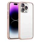 For iPhone 13 Cat Eyes Metal Camera Lens Shockproof Protective Phone Case(Pink) - 1