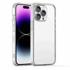 For iPhone 14 Pro Cat Eyes Metal Camera Lens Shockproof Protective Phone Case(White) - 1