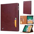 For iPad 10th Gen 10.9 2022 Knead Skin Texture Flip Leather Smart Tablet Case(Wine Red) - 1