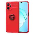 For Realme 10 5G Metal Ring Holder TPU Phone Case(Red) - 1