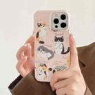 For iPhone 14 Cartoon Film Craft Hard PC Phone Case(Cute Cats) - 6