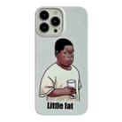 For iPhone 14 Plus Cartoon Film Craft Hard PC Phone Case(Little Fat) - 1