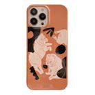 For iPhone 14 Pro Cartoon Film Craft Hard PC Phone Case(Bulldog) - 1