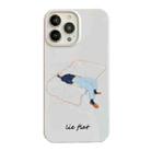 For iPhone 13 Cartoon Film Craft Hard PC Phone Case(Lie Flat) - 1