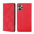 For Realme 9i 5G Global/10 5G Skin Feel Magnetic Horizontal Flip Leather Phone Case(Red) - 1