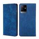 For vivo T2x 5G/Y73t/iQOO Z6x Skin Feel Magnetic Horizontal Flip Leather Phone Case(Blue) - 1