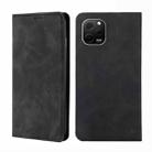 For Huawei nova Y61 Skin Feel Magnetic Horizontal Flip Leather Phone Case(Black) - 1