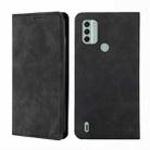 For Nokia C31 Skin Feel Magnetic Horizontal Flip Leather Phone Case(Black) - 1