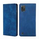 For ZTE Blade A52 Lite Skin Feel Magnetic Horizontal Flip Leather Phone Case(Blue) - 1