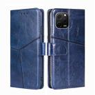 For Huawei nova Y61 Geometric Stitching Horizontal Flip Leather Phone Case(Blue) - 1