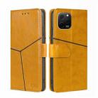 For Huawei nova Y61 Geometric Stitching Horizontal Flip Leather Phone Case(Yellow) - 1