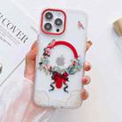 For iPhone 14 Pro Flower Beauty Pop-up Window Mafsafe Phone Case(Flowers Birds) - 1