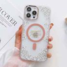 For iPhone 14 Pro Max Flower Beauty Pop-up Window Mafsafe Phone Case(Gypsophila) - 1