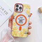 For iPhone 14 Pro Max Flower Beauty Pop-up Window Mafsafe Phone Case(Chrysanthemum) - 1