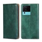 For vivo iQOO Neo7 Gloss Oil Solid Color Magnetic Leather Phone Case(Green) - 1