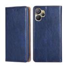 For Realme 9i 5G Global/10 5G Gloss Oil Solid Color Magnetic Leather Phone Case(Blue) - 1