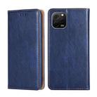 For Huawei nova Y61 Gloss Oil Solid Color Magnetic Leather Phone Case(Blue) - 1