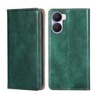 For Honor Play 40 Plus Gloss Oil Solid Color Magnetic Leather Phone Case(Green) - 1