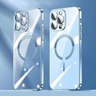 For iPhone 13 Pro Max Lens Protector MagSafe Electroplated PC Phone Case(Sierra Blue) - 1