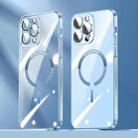 For iPhone 13 Pro Lens Protector MagSafe Electroplated PC Phone Case(Transparent) - 1