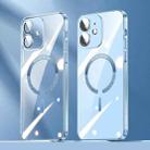 For iPhone 12 Lens Protector MagSafe Electroplated PC Phone Case(Transparent) - 1