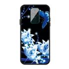 For Xiaomi Redmi Note 9 Pattern Printing Embossment TPU Mobile Case(Orchid Butterfly) - 1