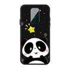 For Xiaomi Redmi Note 9 Pattern Printing Embossment TPU Mobile Case(Dummy Bear) - 1