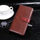 For Huawei P40 idewei Crocodile Texture Horizontal Flip Leather Case with Holder & Card Slots & Wallet(Wine Red) - 1