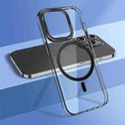 For iPhone 14 Pro wlons Crystal Clear MagSafe Phone Case(Black) - 1