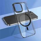 For iPhone 14 wlons Crystal Clear MagSafe Phone Case(Black) - 1