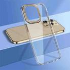For iPhone 14 Pro Max wlons Crystal Clear Phone Case(Gold) - 1