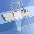 For iPhone 14 Pro Max wlons Crystal Clear Phone Case(Silver) - 1