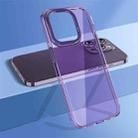 For iPhone 14 Pro Max wlons Crystal Clear Phone Case(Purple) - 1