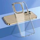 For iPhone 14 Pro wlons Crystal Clear Phone Case(Gold) - 1