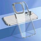 For iPhone 14 Pro wlons Crystal Clear Phone Case(Silver) - 1