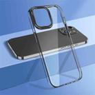 For iPhone 14 wlons Crystal Clear Phone Case(Black) - 1