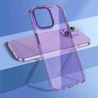 For iPhone 14 Plus wlons Crystal Clear Phone Case(Purple) - 1