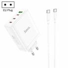 hoco N31 Leader PD 100W USB+Three USB-C/Type-C Interface Fast Charger Set, Specification:EU Plug(White) - 1