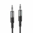 hoco UPA23 3.5mm AUX Audio Cable, Length: 1m(Metal Grey) - 1