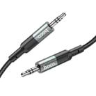 hoco UPA23 3.5mm AUX Audio Cable, Length: 1m(Metal Grey) - 2