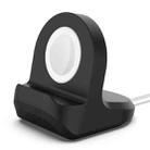 For Apple Watch Smart Watch Silicone Charging Stand Without Charger(Black) - 2