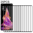 For OPPO Reno9 25pcs 3D Curved Edge Full Screen Tempered Glass Film - 1