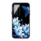 For Huawei P40 Pattern Printing Embossment TPU Mobile Case(Orchid Butterfly) - 1