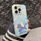 For iPhone 14 IMD Full Pattern TPU Phone Case(Blue Rabbit) - 1