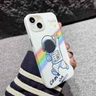 For iPhone 14 Plus IMD Full Pattern TPU Phone Case(White Astronaut) - 1