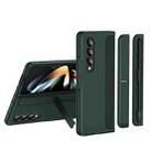For Samsung Galaxy Z Fold3 5G 2 in 1 Detachable Holder Pen Holder Phone Case(Green) - 1