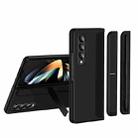 For Samsung Galaxy Z Fold4 2 in 1 Detachable Holder Pen Holder Phone Case(Black) - 1