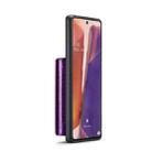 For Samsung Galaxy Note20 DG.MING M3 Series Glitter Powder Card Bag Leather Case(Dark Purple) - 3