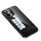 For iPhone 14 Pro Max SULADA Shine Through Series Plating TPU Transparent Phone Protective Case(Black) - 1